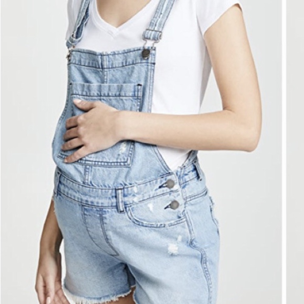 DL 1961 Abigail Maternity Overall Shorts